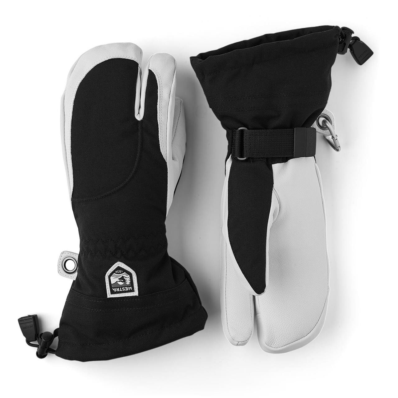 Hestra Womens Heli Ski 3-finger   Sort  Black  9
