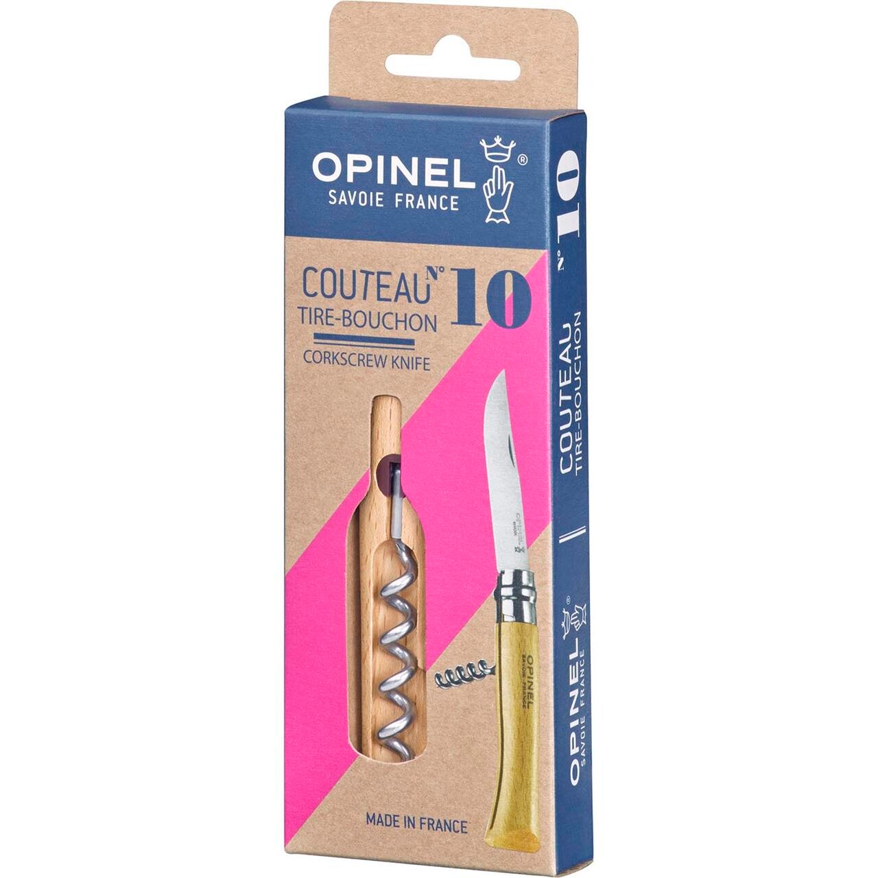 Opinel Corkscrew And Cheese Knife N 10 Opinel  Hvid  Natural