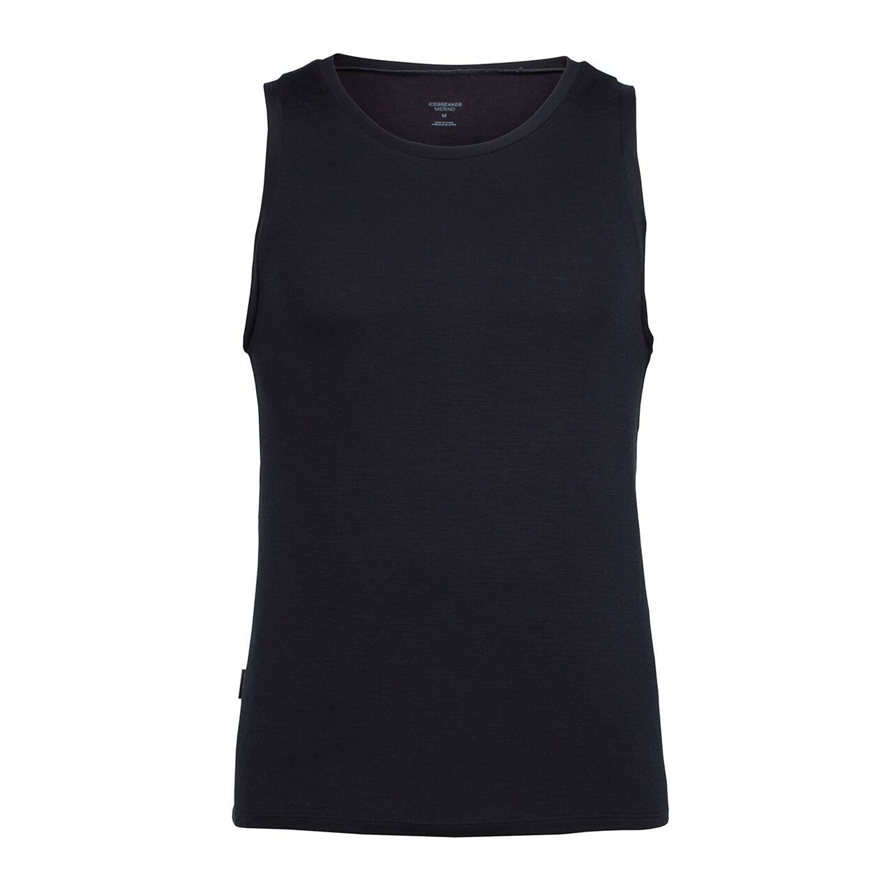 Icebreaker Mens Anatomica Tank   Sort  Black Monsoon  X-large