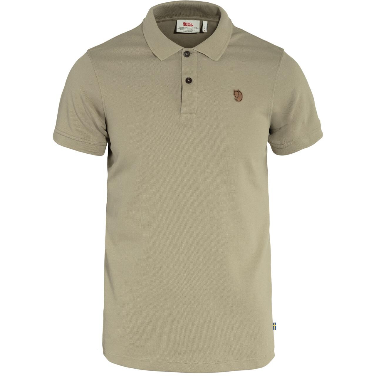 Fj? Llr? Ven Mens ? Vik Polo Shirt   Beige  Sand Stone 195  Xx-large