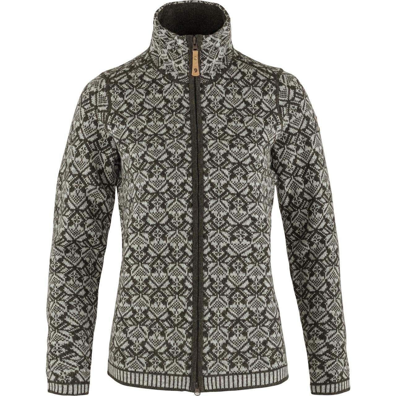 Fj? Llr? Ven Womens Snow Cardigan   Grøn  Dark Olive 633  X-large