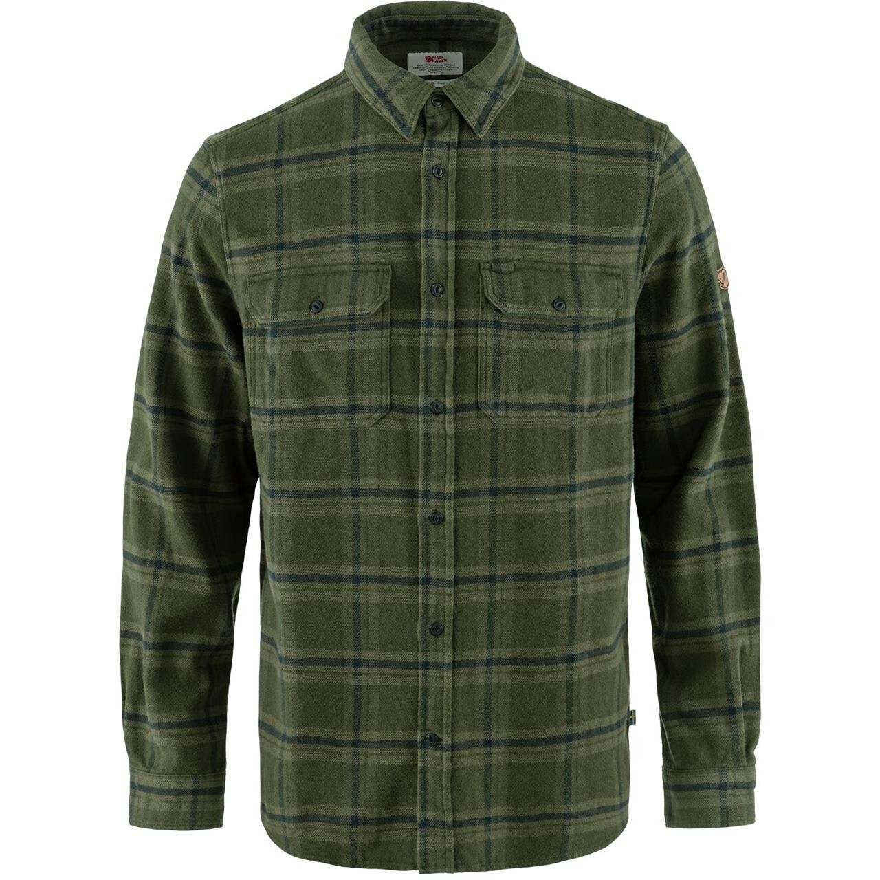 Fj? Llr? Ven Mens ? Vik L S Heavy Flannel Shirt   Grøn  Deep Forest-laurel Grn 662-625  Xx-large