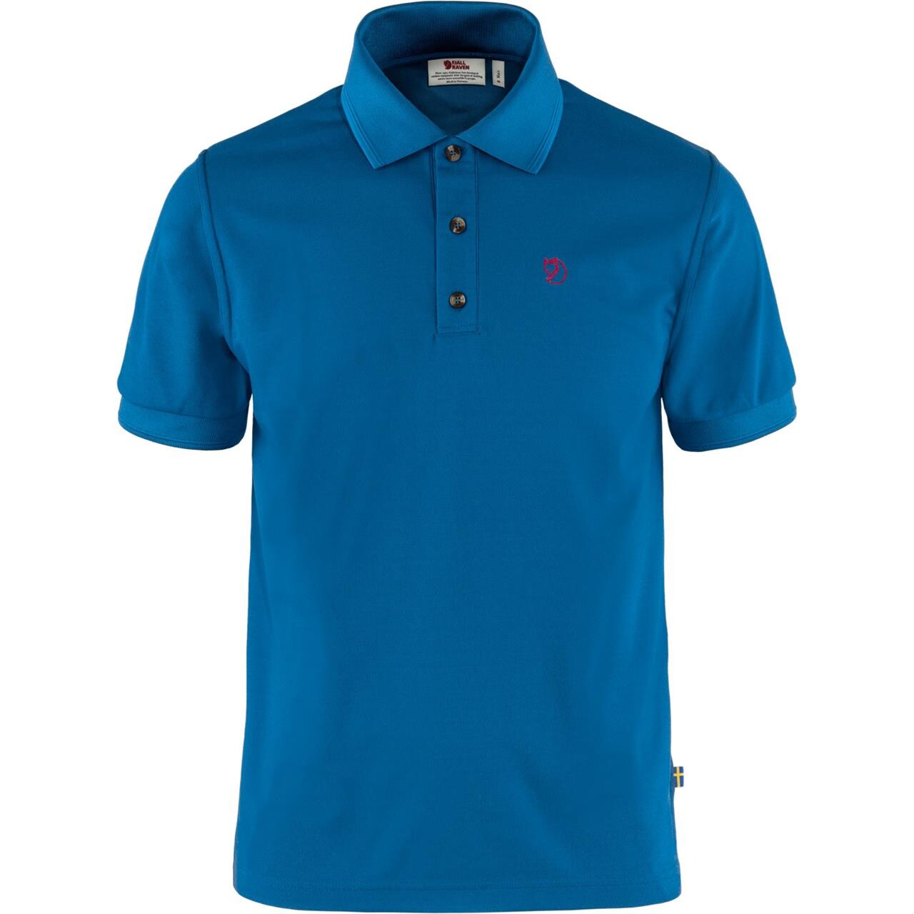 Fj? Llr? Ven Mens Crowley Pique Shirt   Blå  Alpine Blue 538  Medium