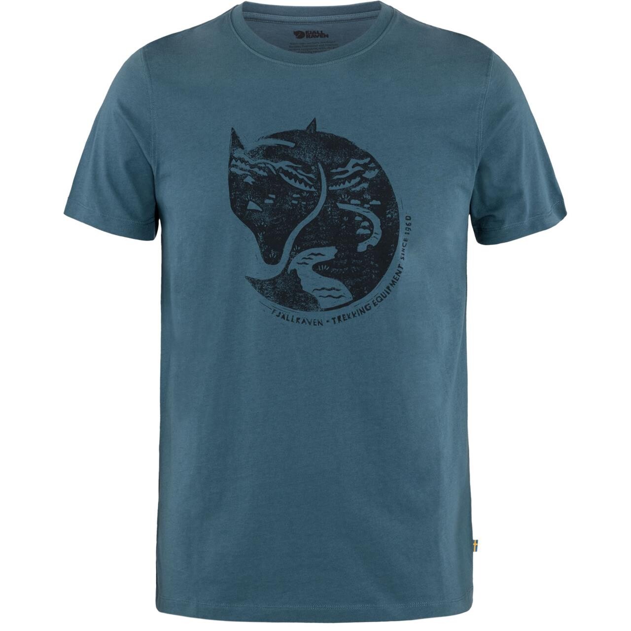 Fj? Llr? Ven Mens Arctic Fox T-shirt   Blå  Indigo Blue 534  Xx-large