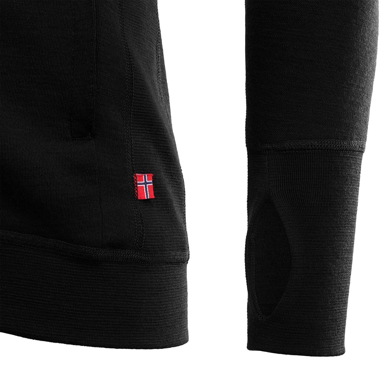 Aclima Mens Doublewool Jacket   Sort  Jet Black Marengo  Xxx-large