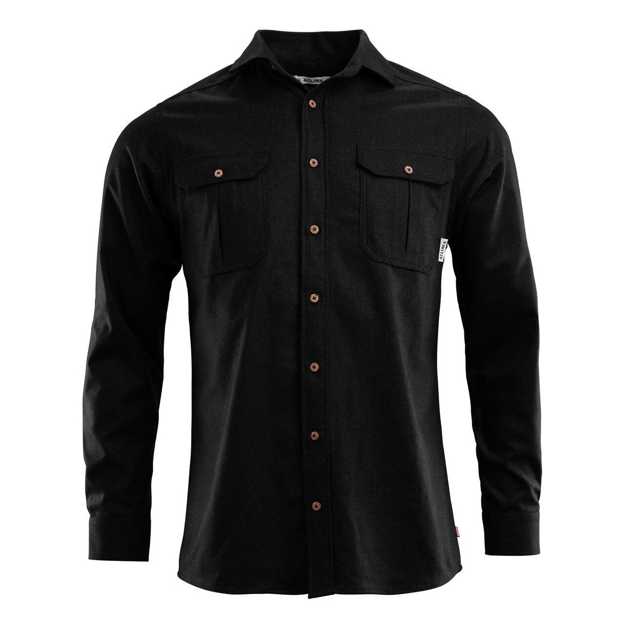 Aclima Mens Leisurewool Reborn Woolshirt   Grå  Dark Grey Melange  Xxx-large
