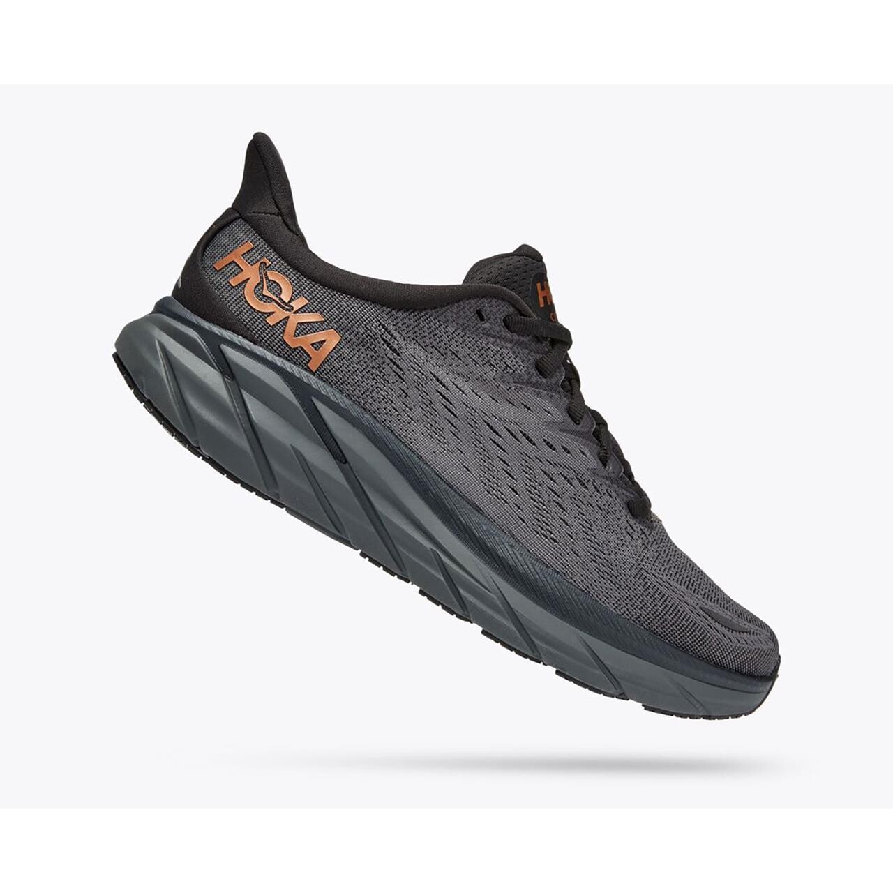 Hoka Womens Clifton 8   Grå  Anthracite Copper  39 1 3