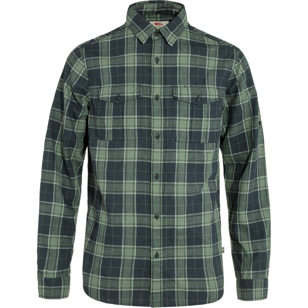 Fj? Llr? Ven Mens ? Vik Travel Shirt L S   Blå  Dark Navy 555  X-large