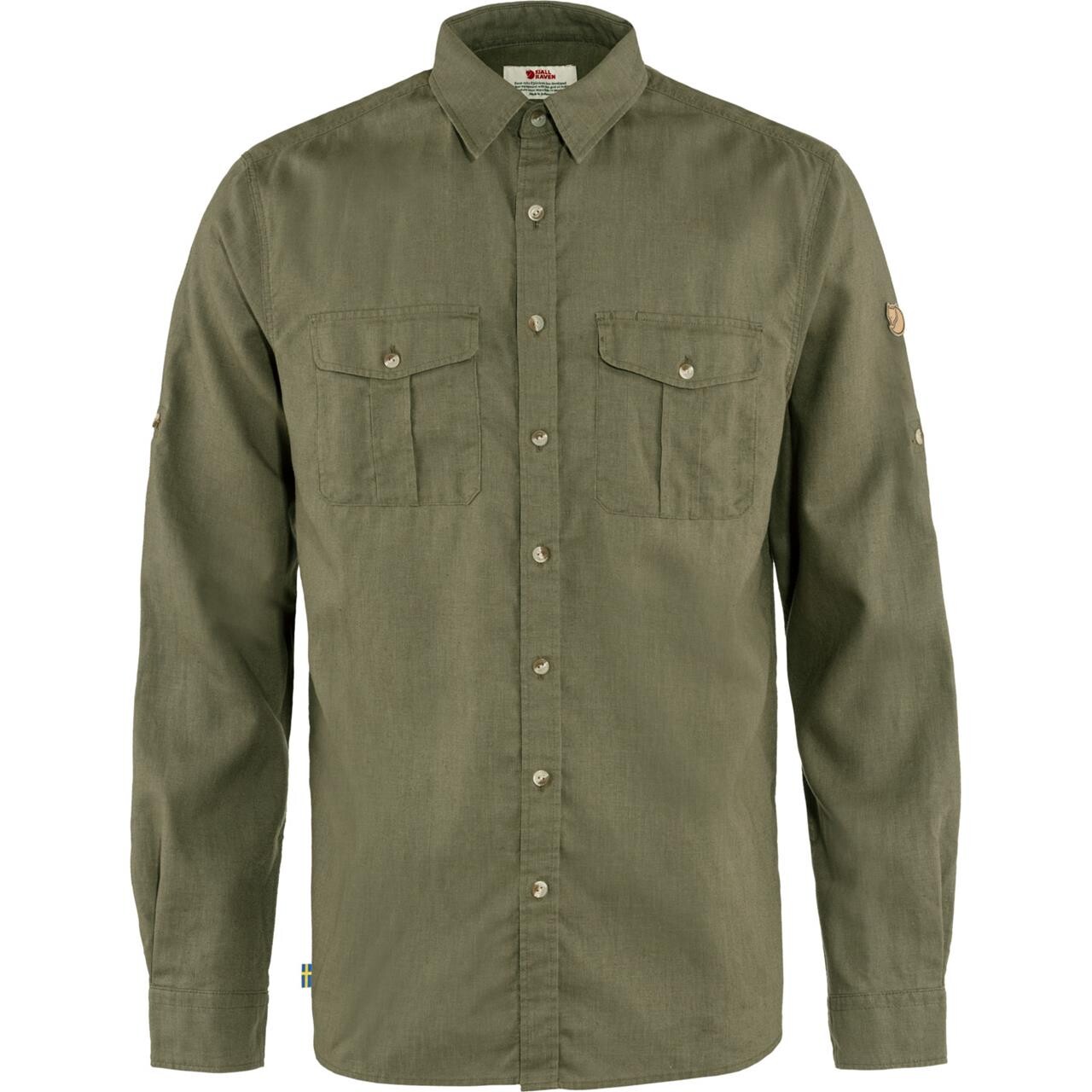 Fj? Llr? Ven Mens ? Vik Travel Shirt L S   Grøn  Green 620  Small