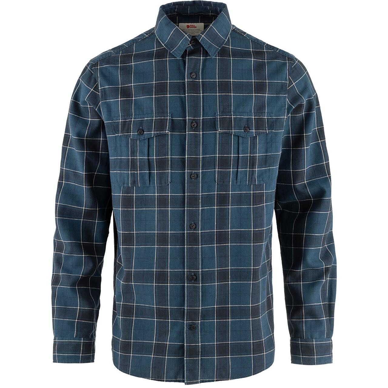 Fj? Llr? Ven Mens ? Vik Travel Shirt L S   Blå  Indigo Blue-dark Navy 534-555  Small