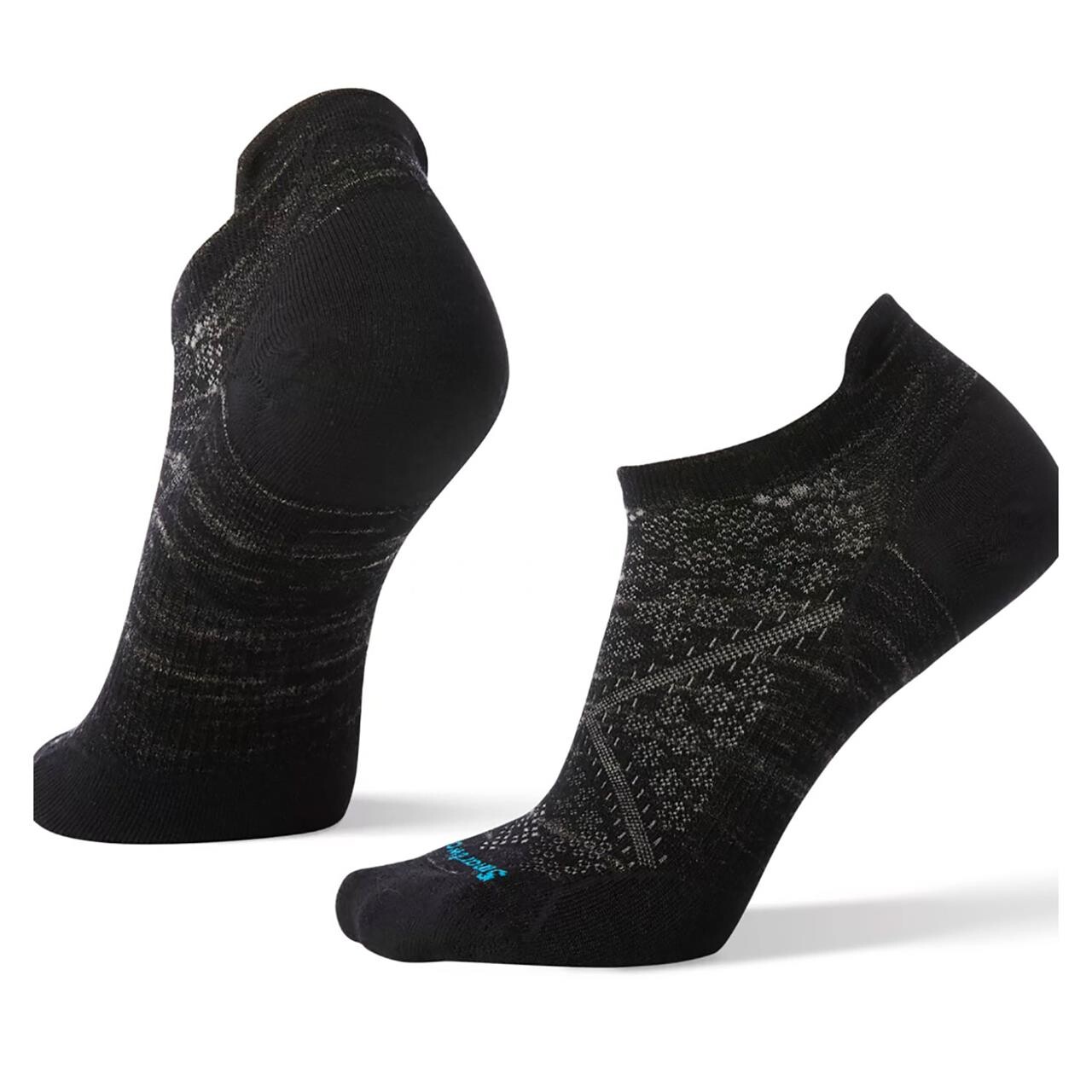 Smartwool Womens Run Zero Cushion Low Ankle   Sort  Black  42-45