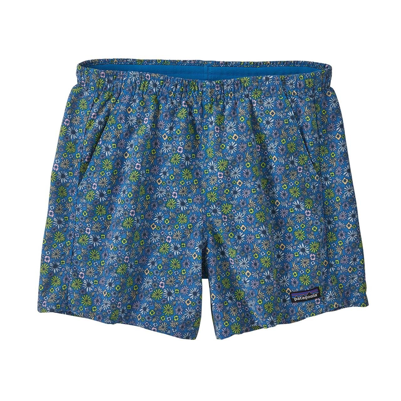 Patagonia Womens Baggies Shorts - 5 Quot    Blå  Floral Fun: Vessel Blue  Large