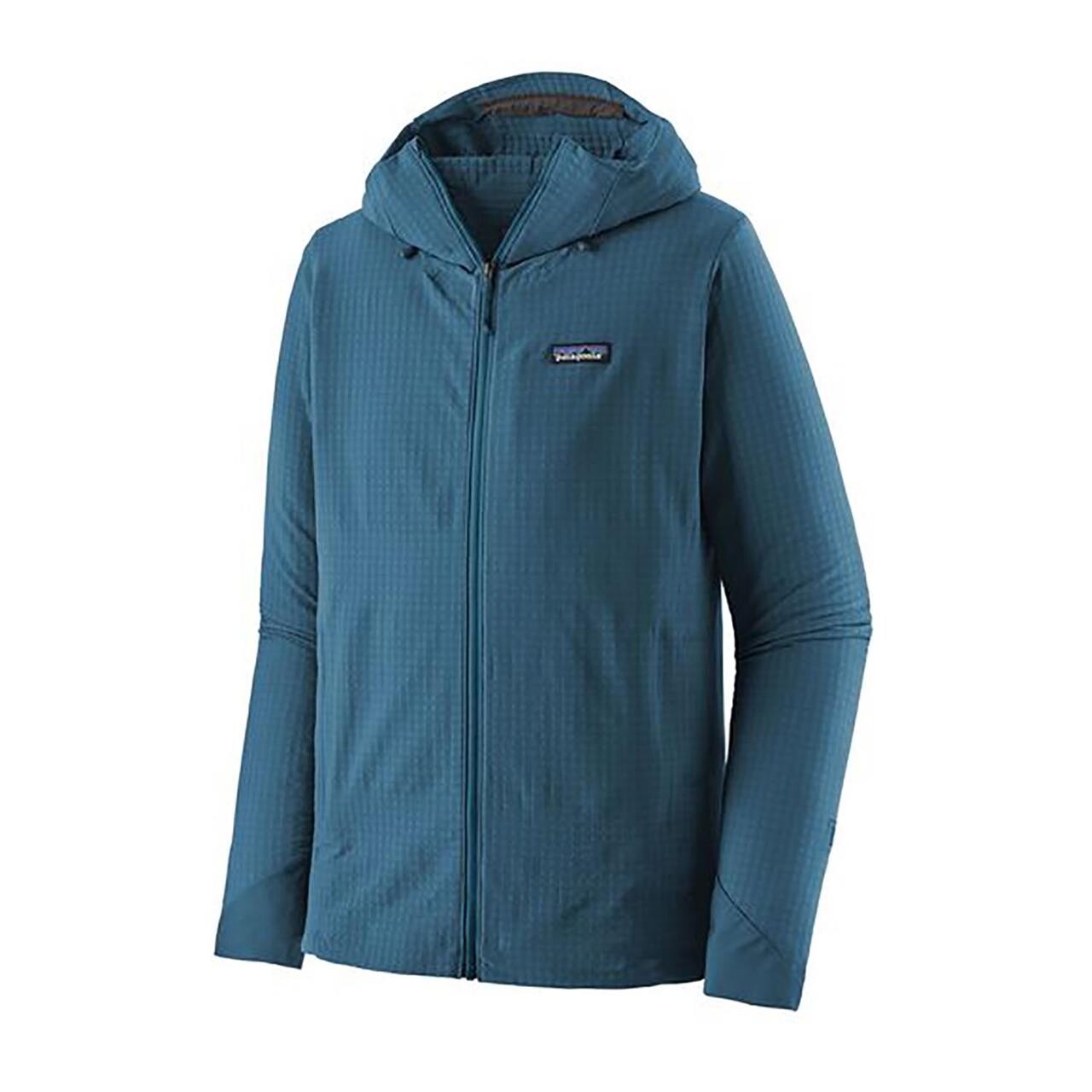 Patagonia Mens R1 Techface Hoody  Blå  Wavy Blue  Small