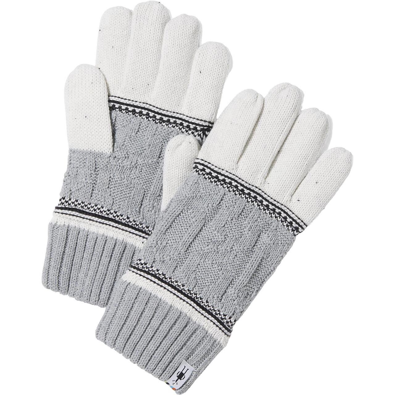 Smartwool Popcorn Cable Glove  Beige  Natural  One Size