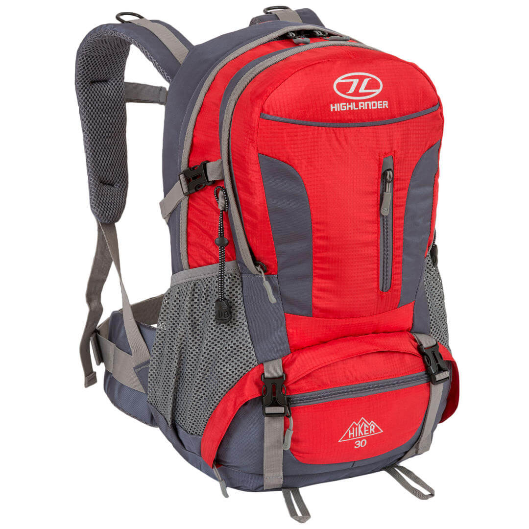 Hiker Rygsæk - 30 Liter - Rød