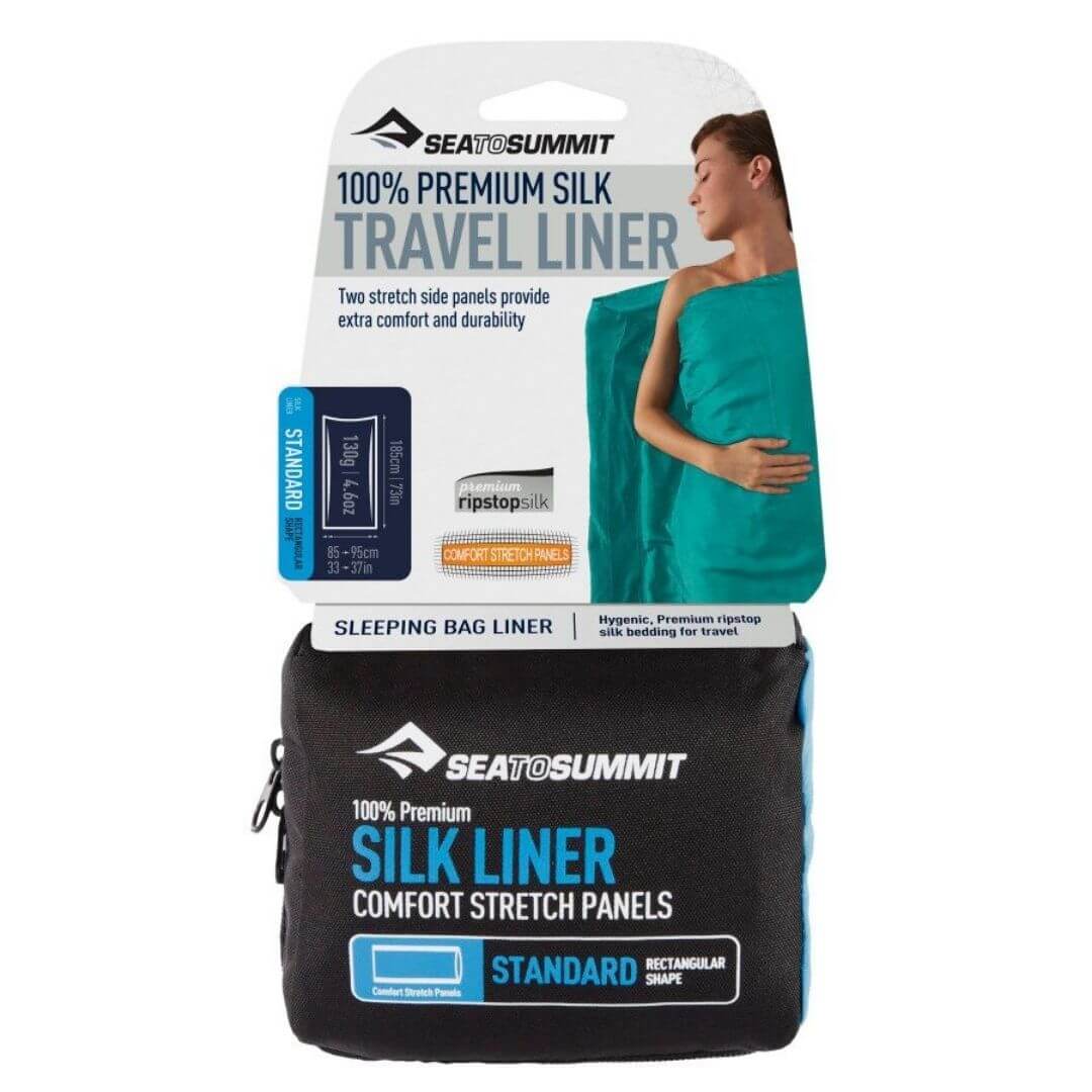 Lagenpose - Sea To Summit Silk Stretch Liner - Standard - Rektangulær