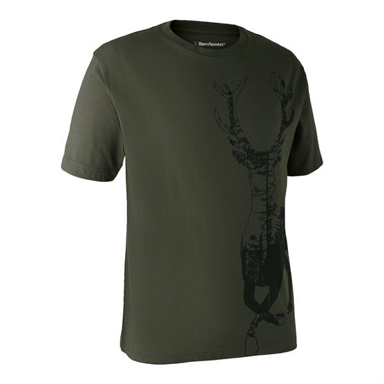 Deerhunter Mens Hjort T-shirt  Bark Green