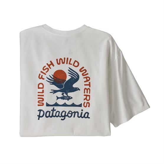 Patagonia Mens Original Angler Organic T-shirt  White