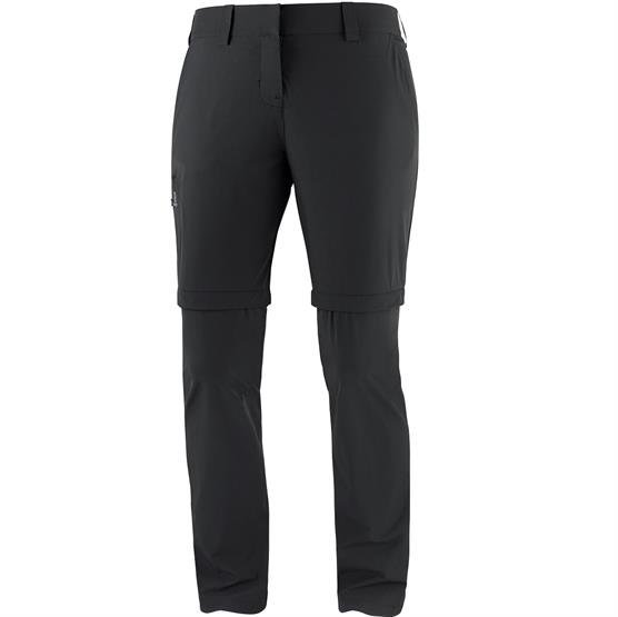Salomon Wayfarer Zip Off Pants Womens  Black