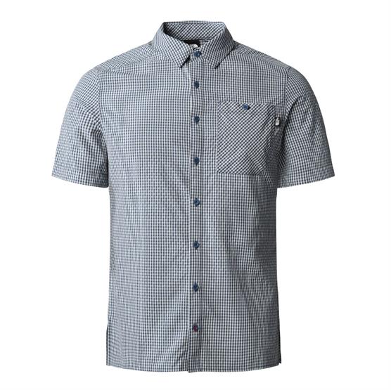 The North Face Mens S S Hypress Shirt  Shady Blue Plaid