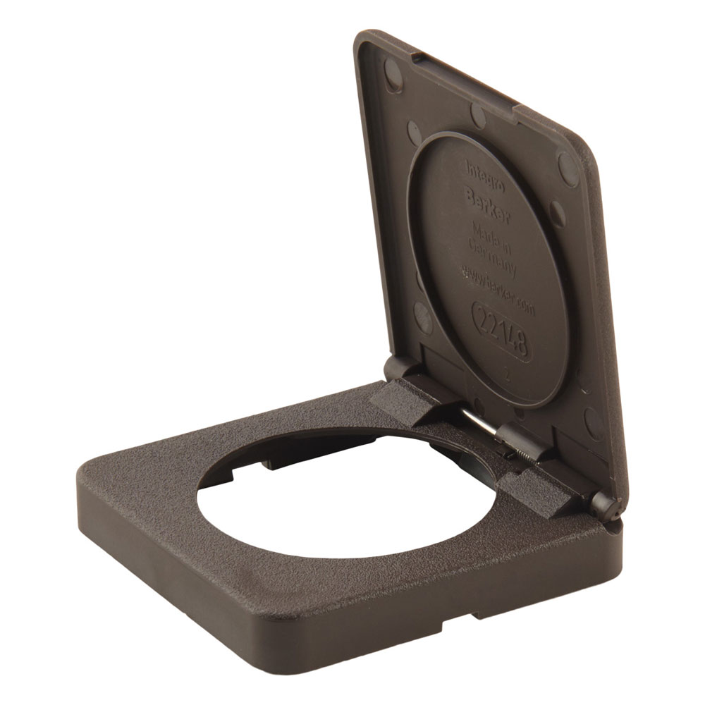 Berker  Integro Classic  Rammer Single Classic Med Klap - Brun