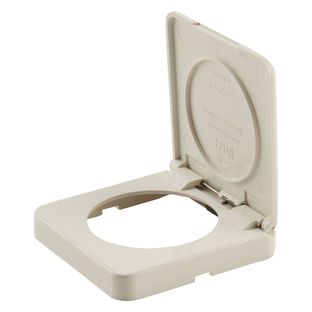 Berker  Integro Classic  Rammer Single Classic Med Klap - Hvid