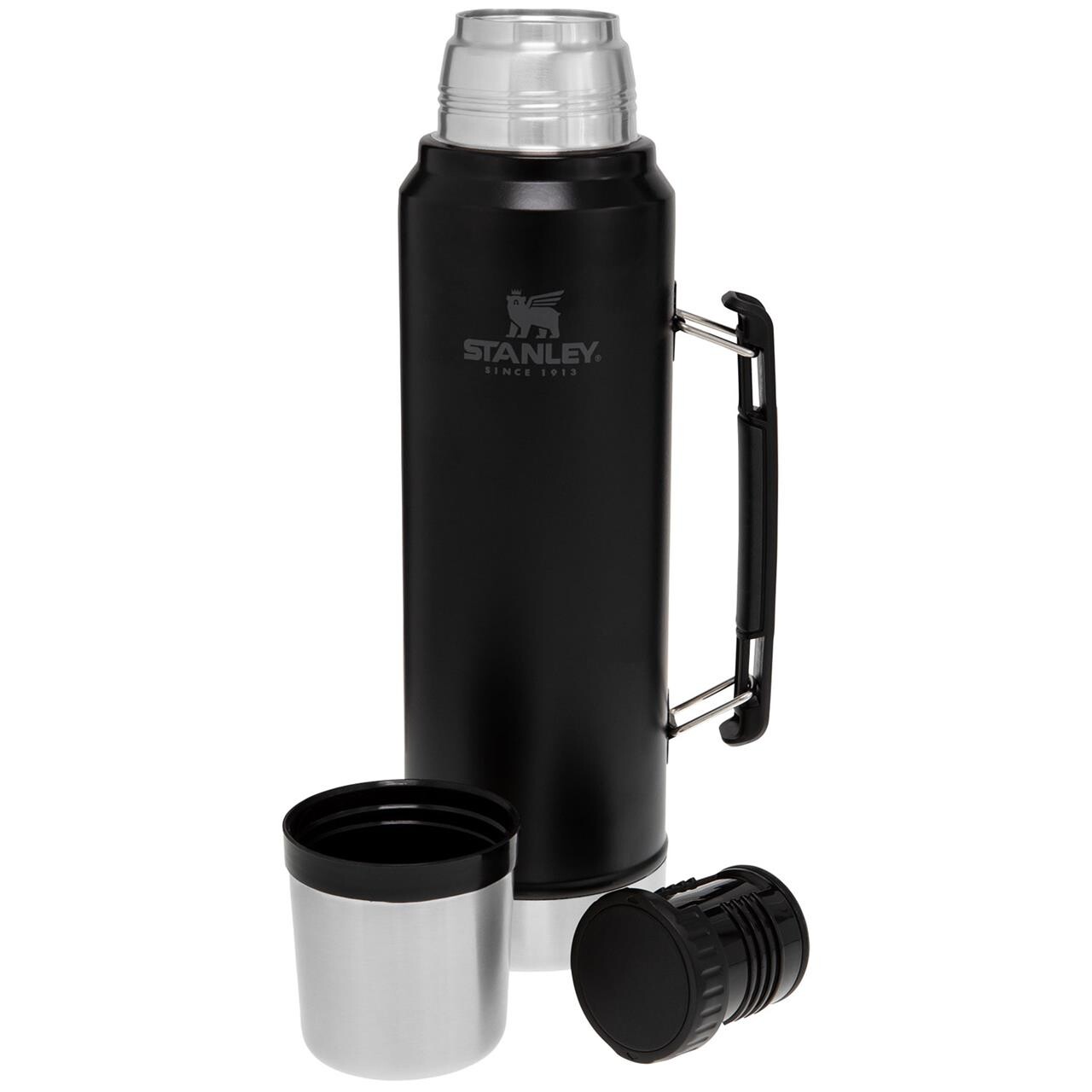Stanley Classic Vacum Bottle 1 0l  Sort  Matte Black