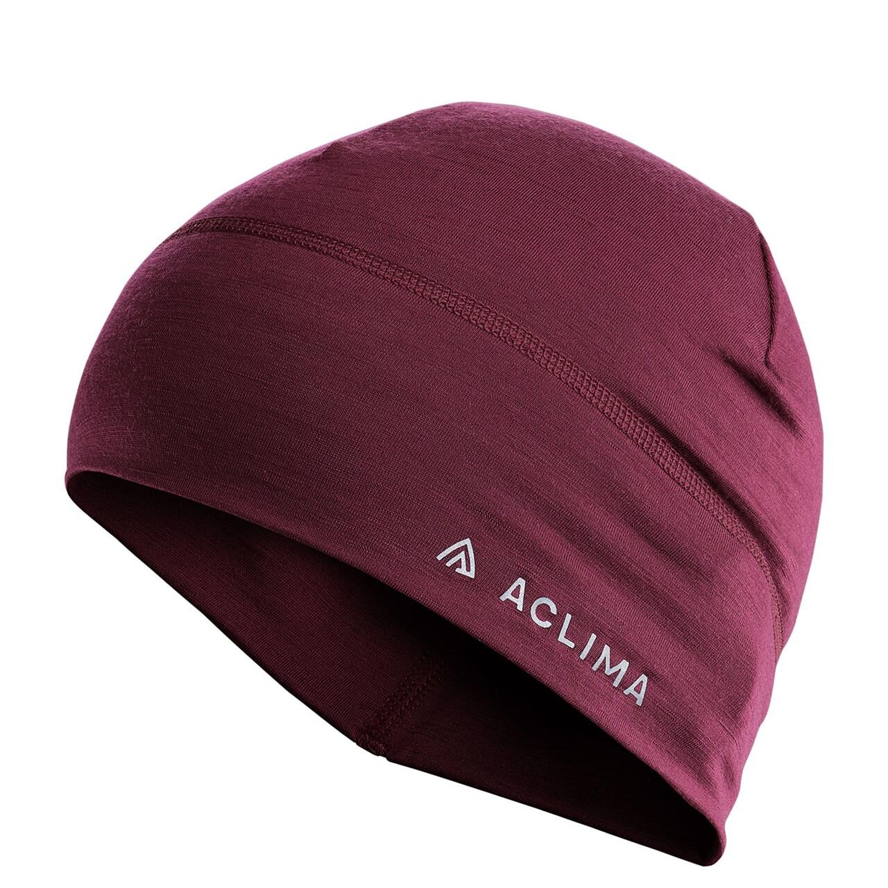 Aclima Lightwool Beanie  Rød  Zinfandel  One Size