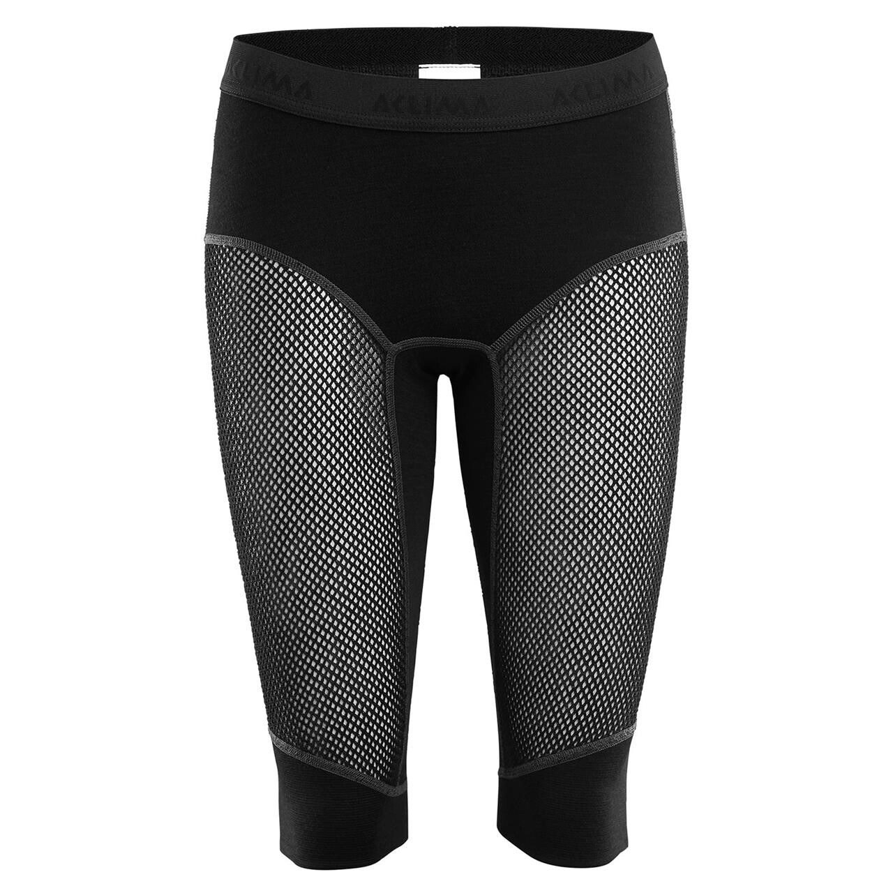 Aclima Womens Woolnet 3 4 Longs  Sort  Jet Black  X-large
