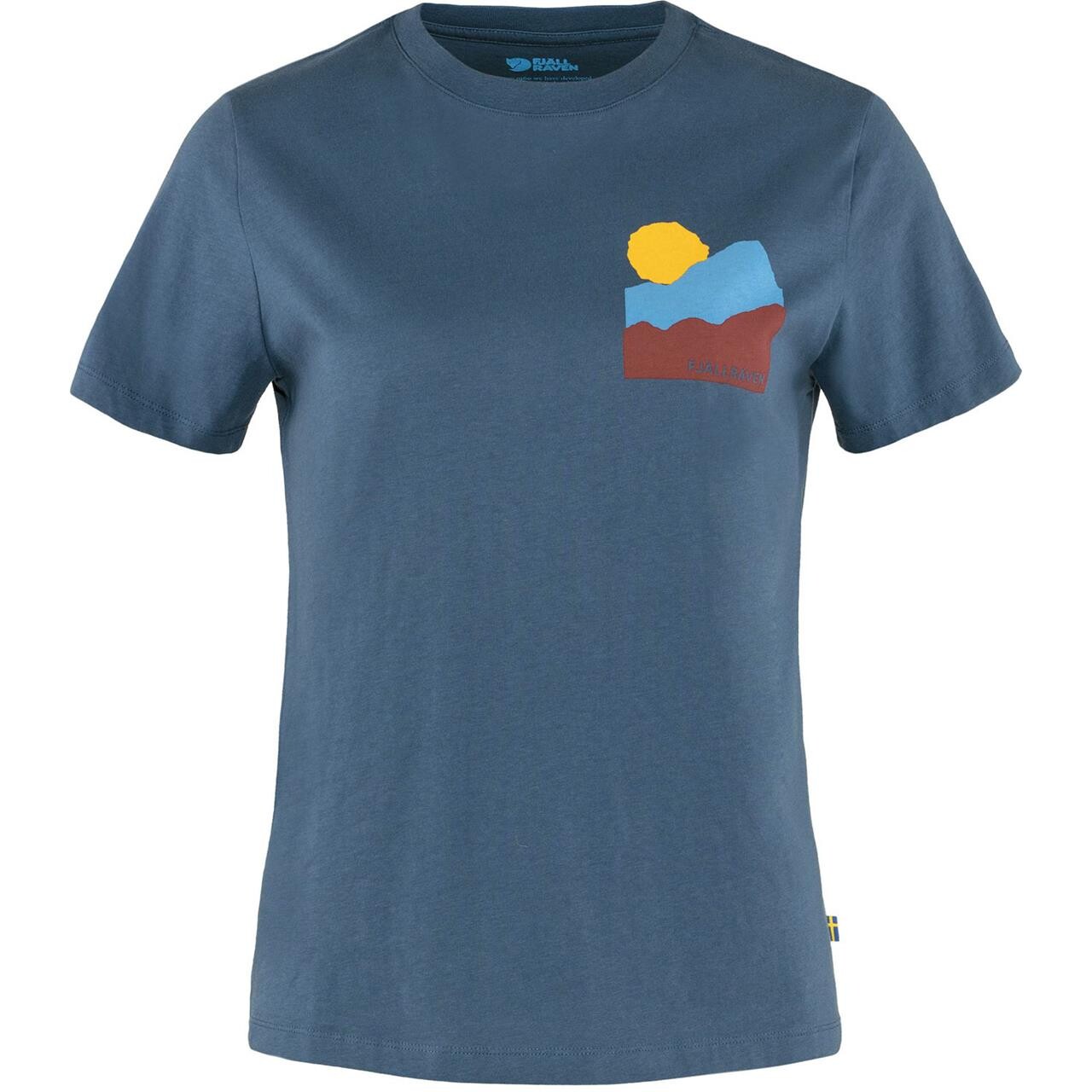 Fj? Llr? Ven Womens Nature T-shirt   Blå  Indigo Blue 534  Medium