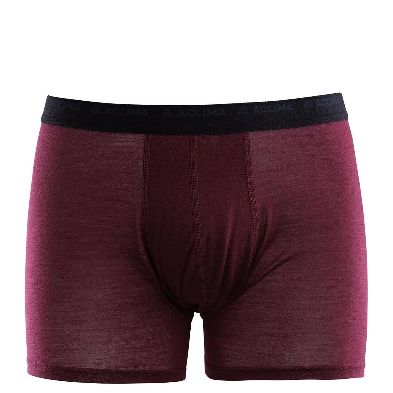 Aclima Mens Lightwool Shorts  Rød  Zinfandel  X-large