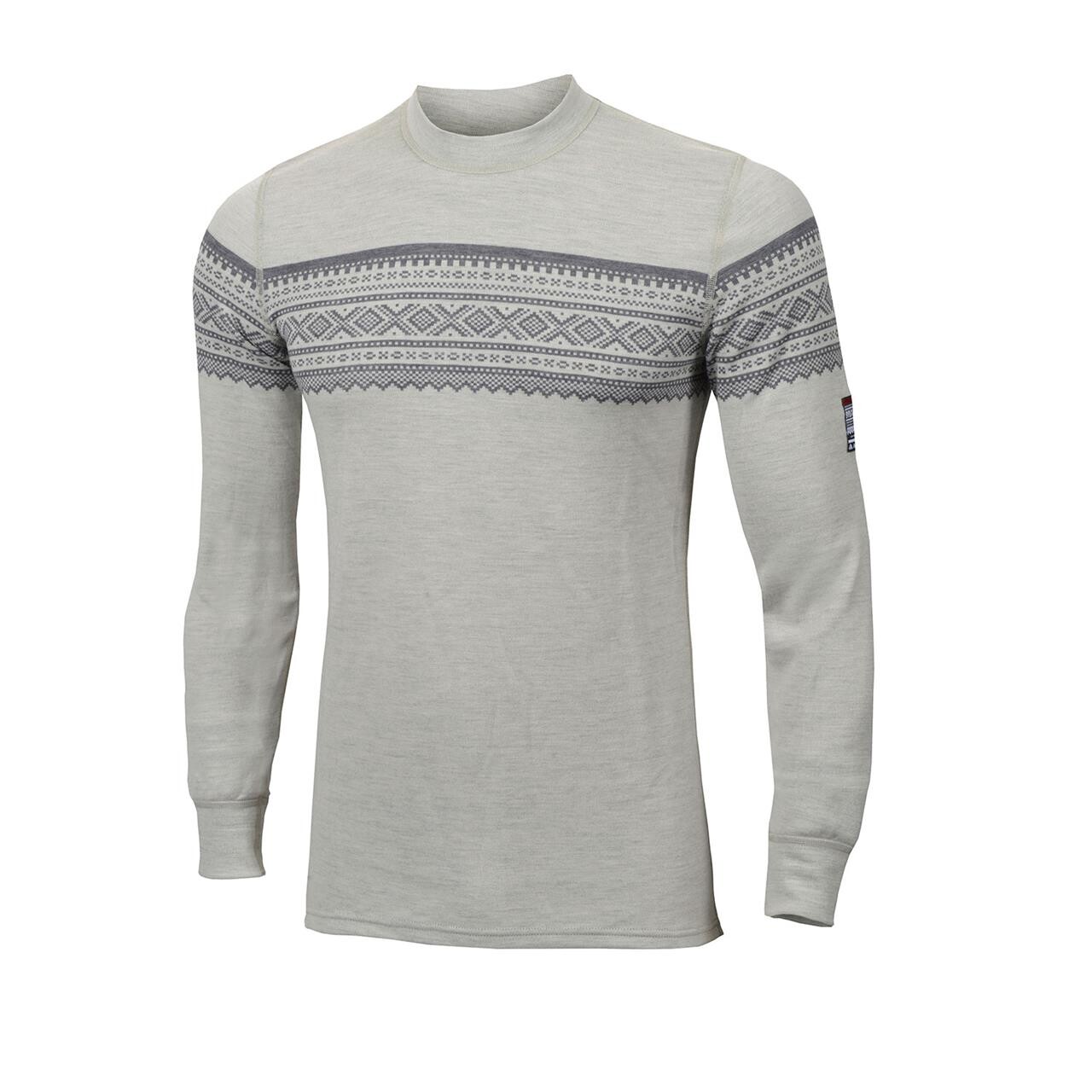 Aclima Mens Designwool Marius Crew Neck  Grå  Gråfjell  X-large