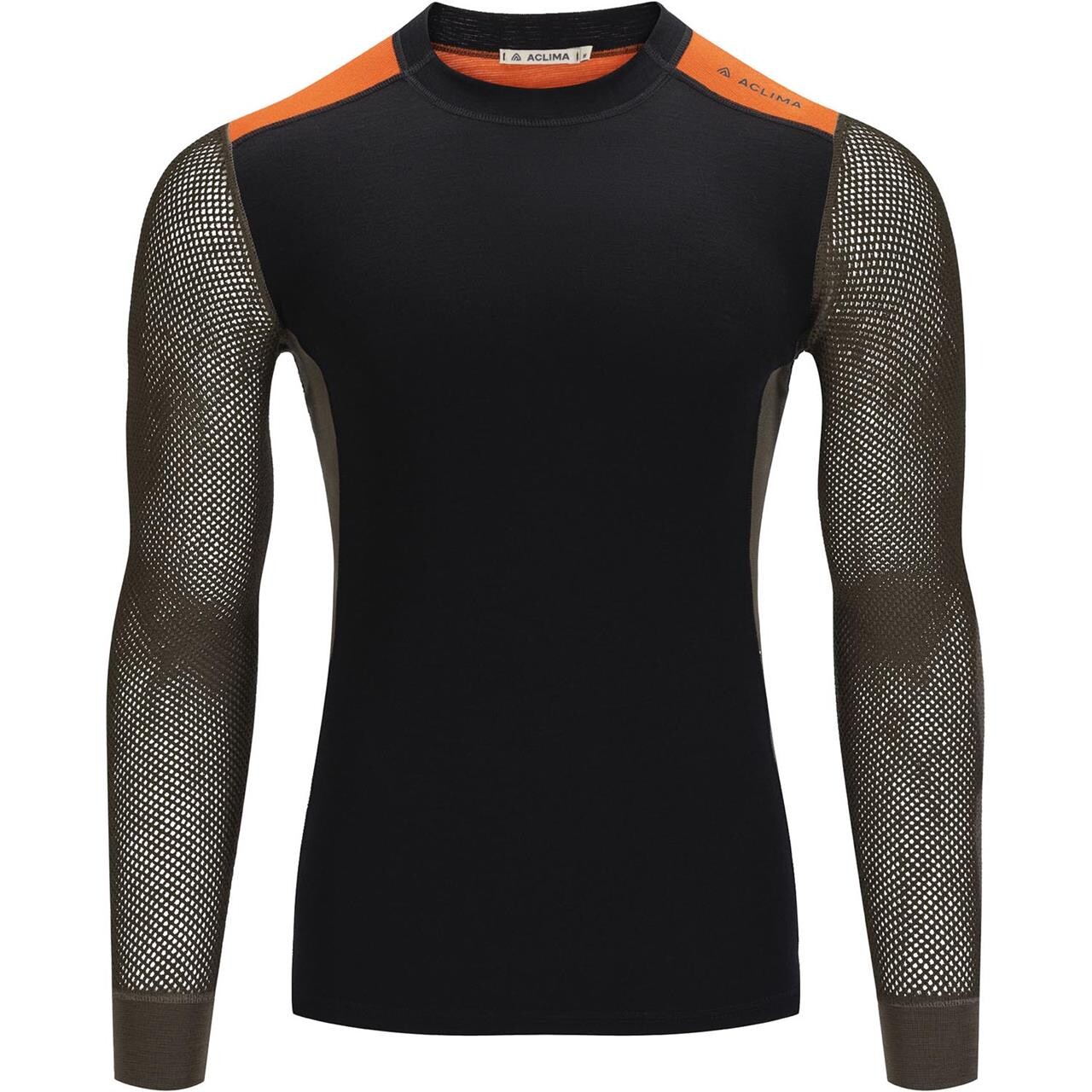 Aclima Mens Woolnet Hybrid Crew Neck  X-small