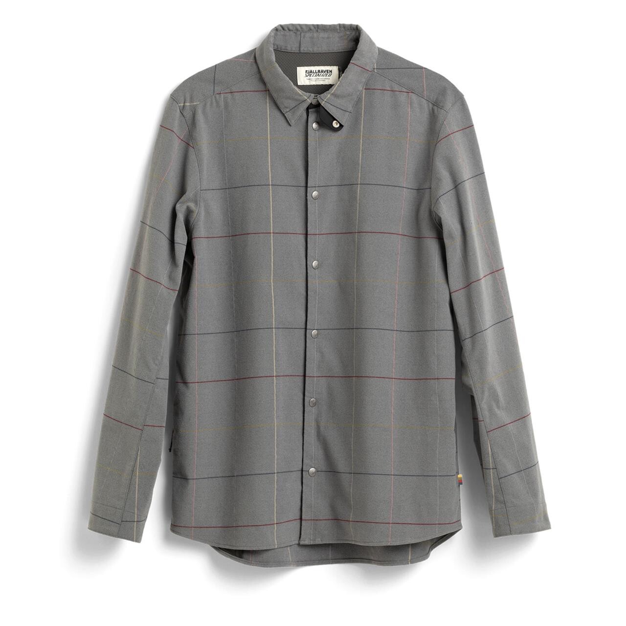 Fj? Llr? Ven Mens S F Riders Flannel Shirt Ls M  Grå  Grey Flag Window 702  X-large