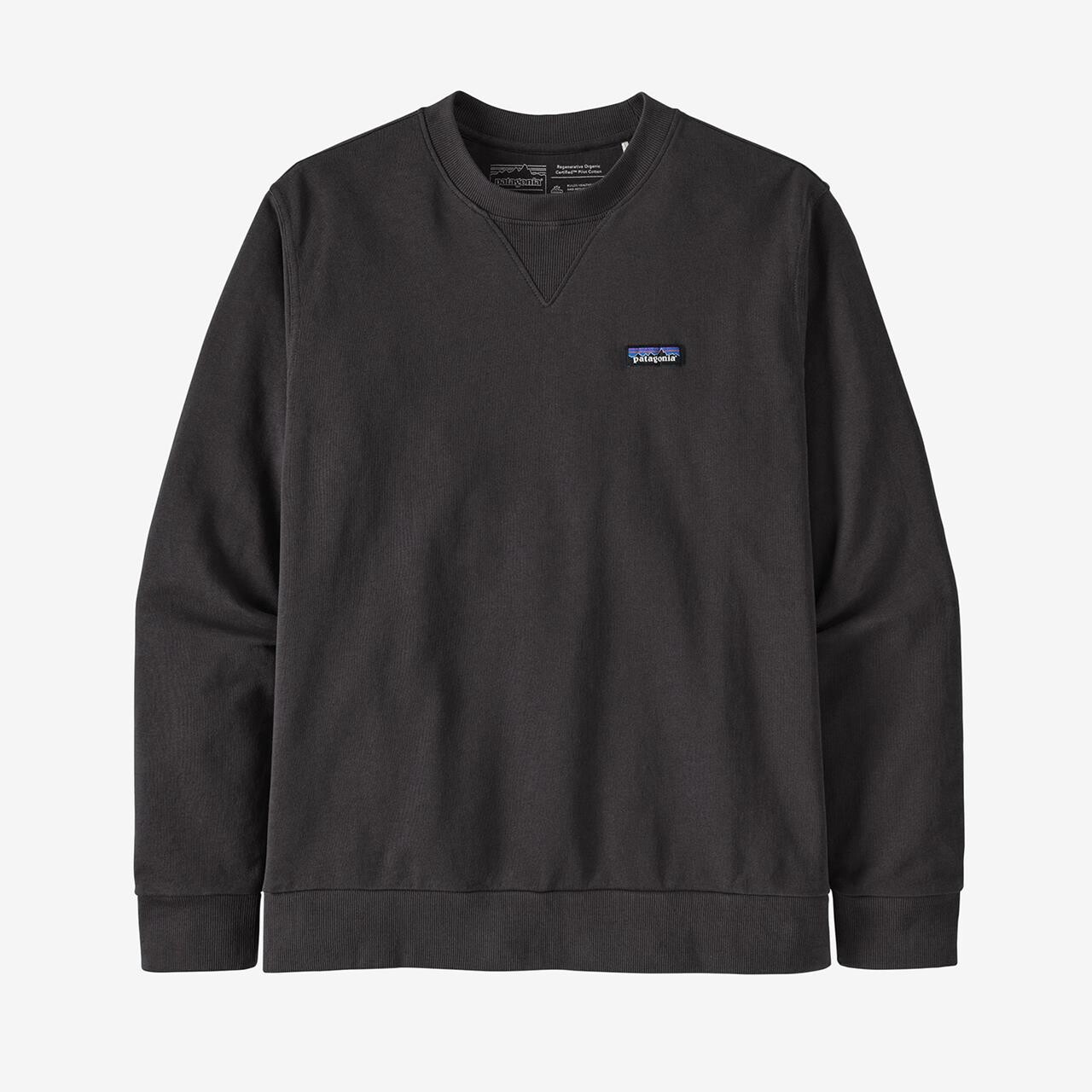 Patagonia Mens Organic Cotton Crewneck Sweatshirt  Sort  Ink Black  Small