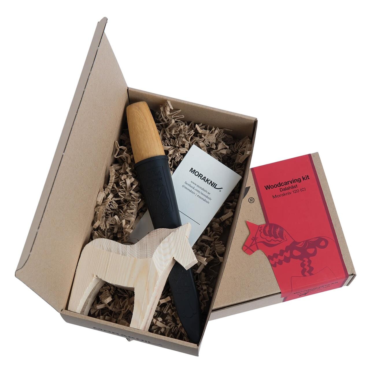 Morakniv Woodcarving Kit Dala Horse  Hvid  Natural