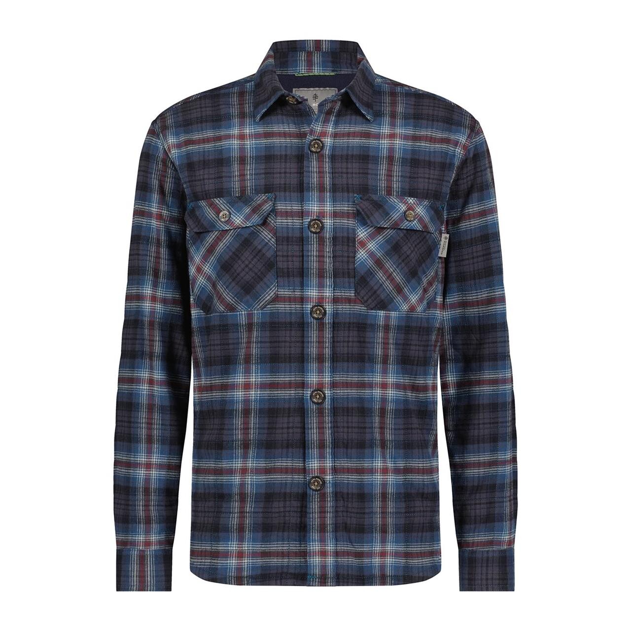 Royal Robbins Mens Snowcap Lined Flannel L S  Blå  Orion Rush Creek Pld  Medium