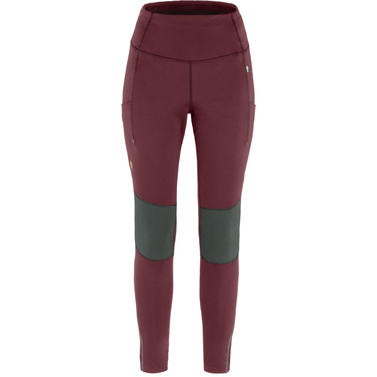 Fj? Llr? Ven Womens Abisko V? Rm Trekking Tights  Rød  Port-iron Grey 357-048  Xx-large