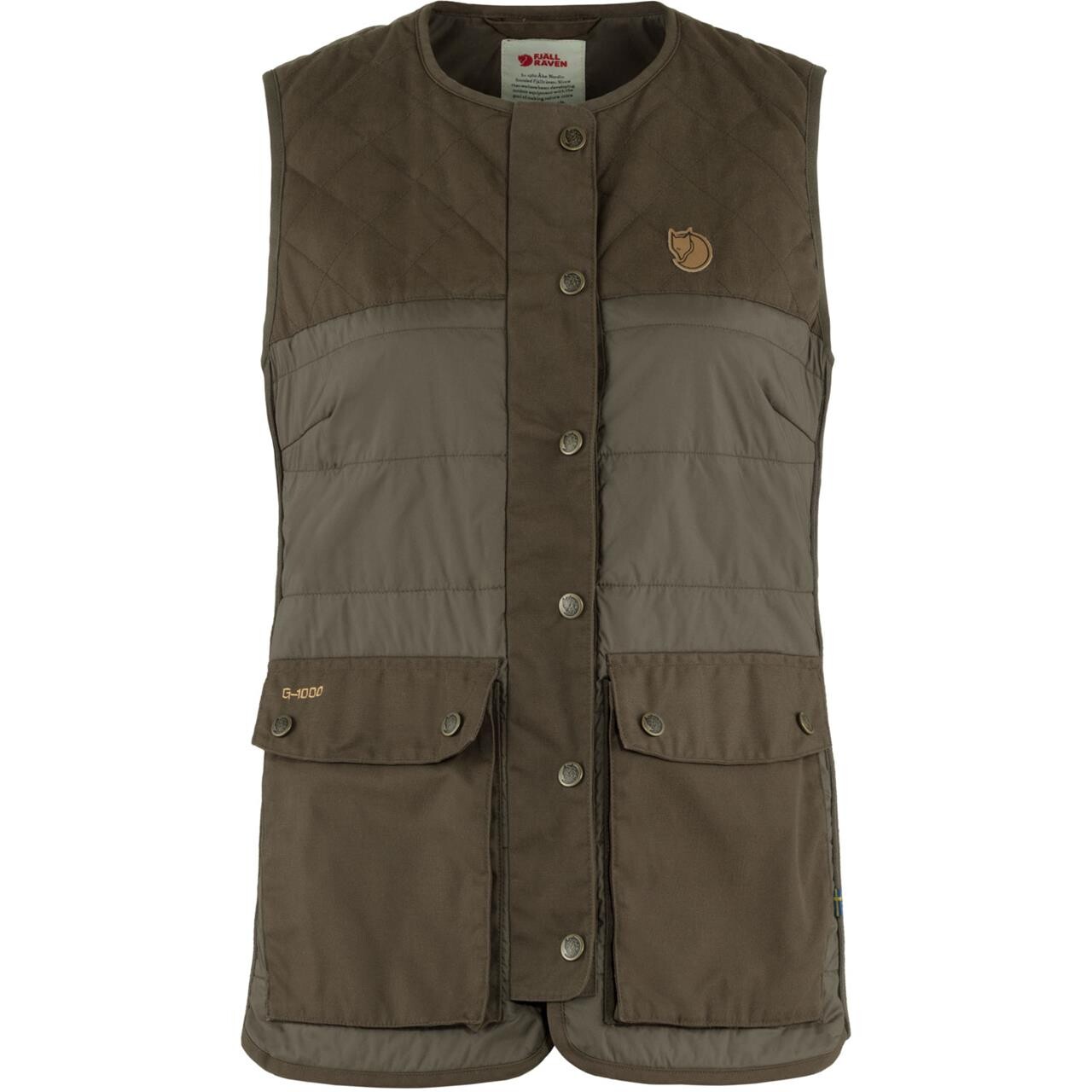 Fj? Llr? Ven Womens Forest Wool Padded Vest  Grøn  Dark Olive 633  X-large