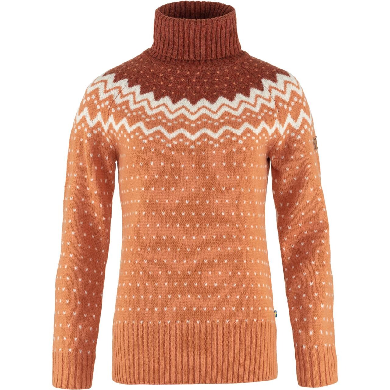 Fj? Llr? Ven Womens ? Vik Knit Roller Neck  Brun  Desert Brn-autumn Leaf 242-215  X-large