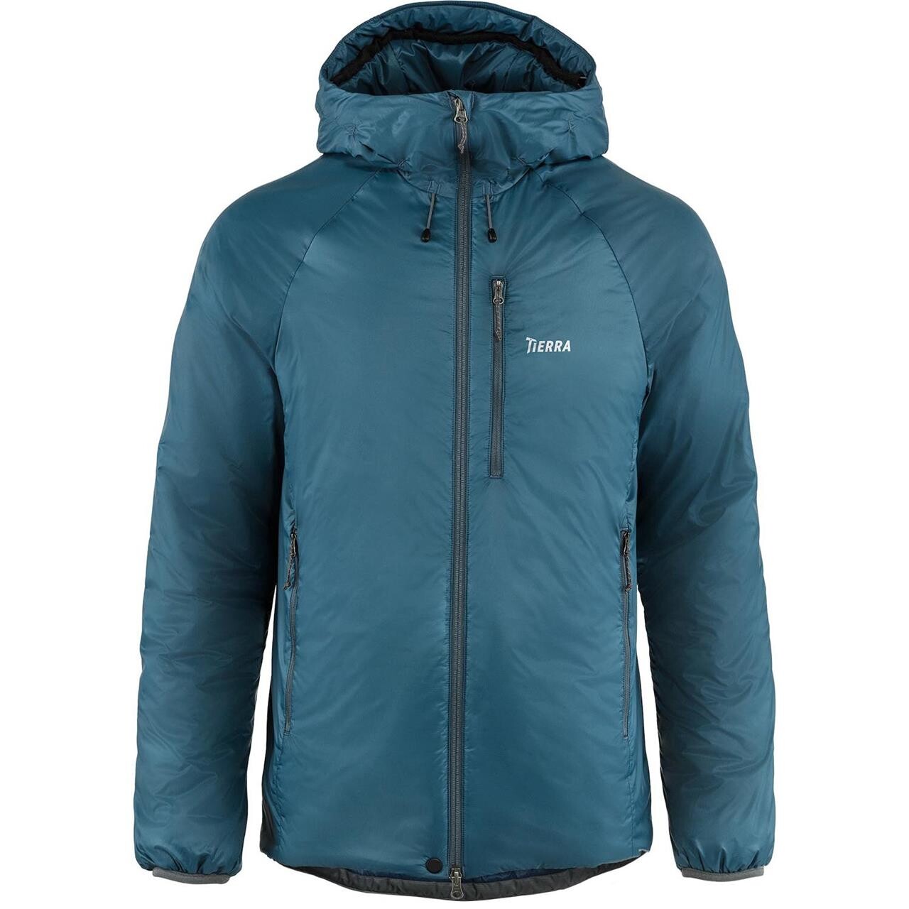 Tierra Mens Belay 120 Hood Jacket  Blå  Deep Sea  Xx-large