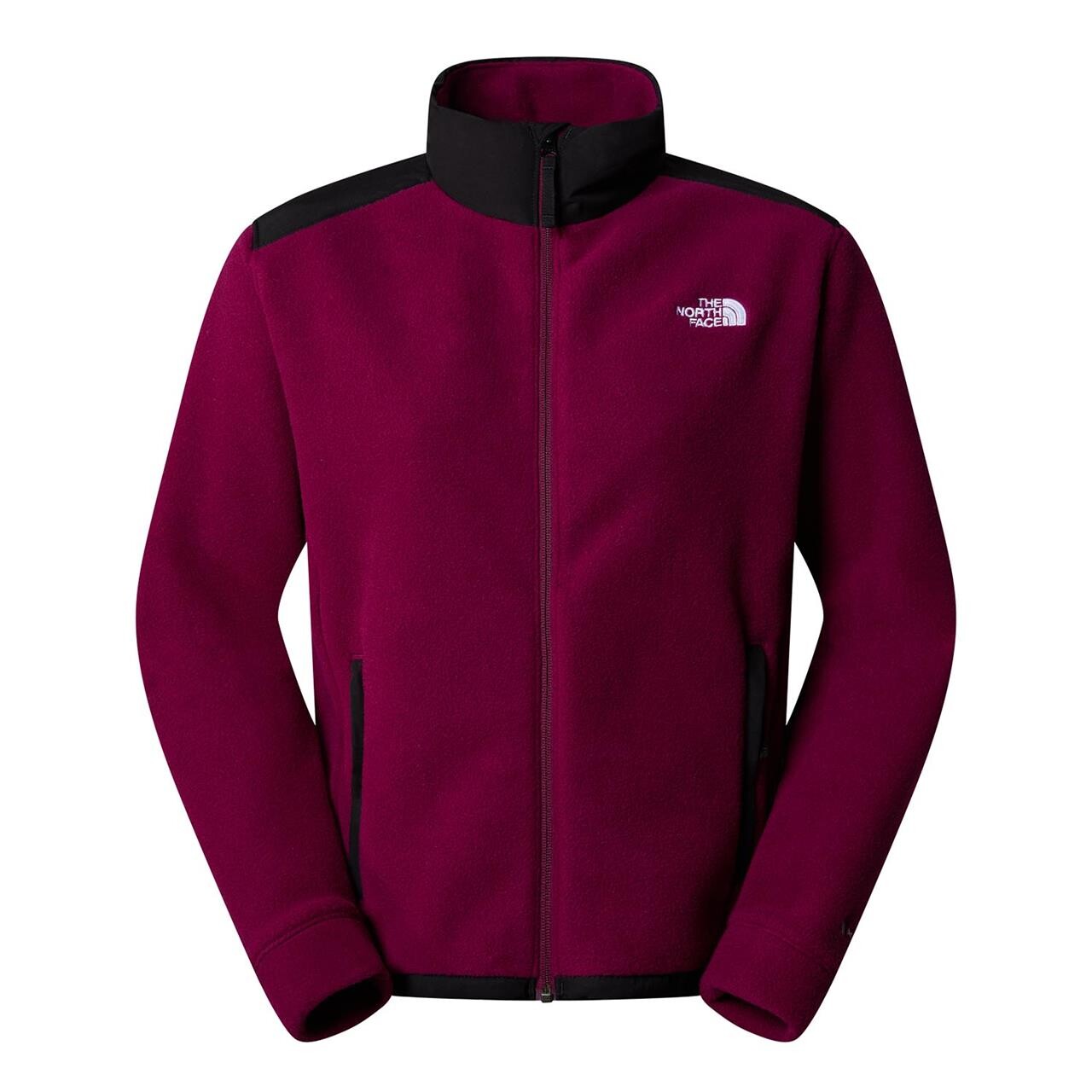 The North Face Womens Alpine Polartec 200 Full Zip Jacket  Lilla  Boysenberry Tnf Black  Medium