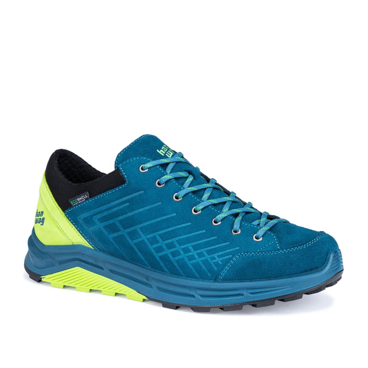 Hanwag Mens Coastrock Low Es  Blå  Seablue Sulphur  48 5