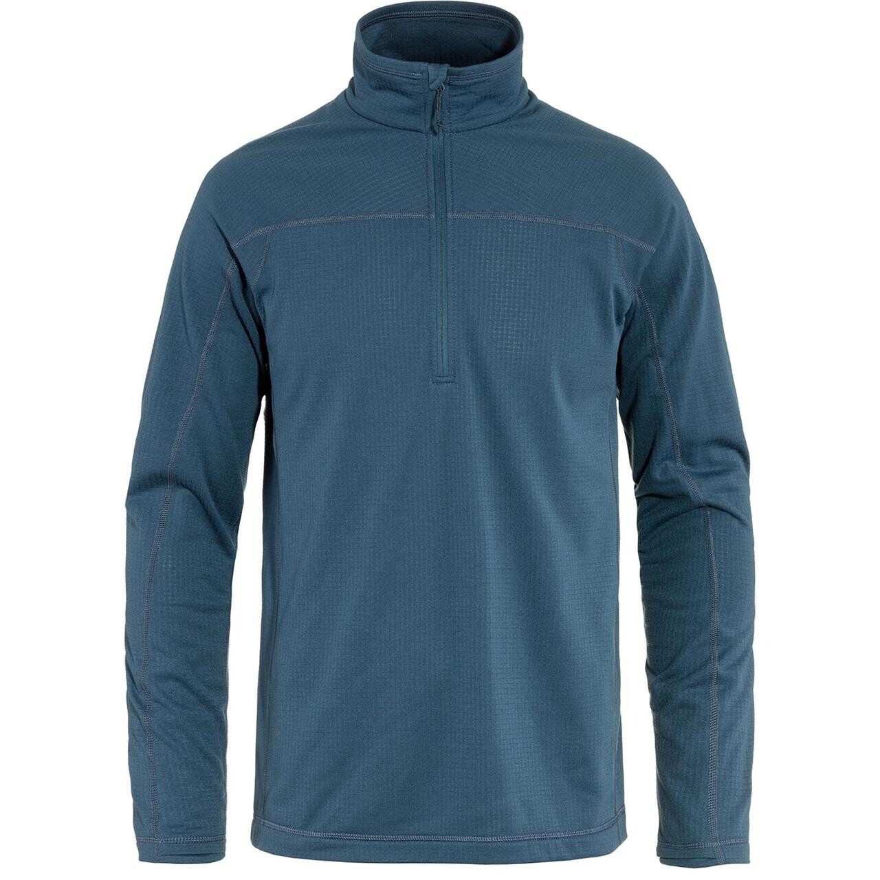 Fj? Llr? Ven Mens Abisko Lite Fleece Half Zip  Blå  Indigo Blue 534  Xx-large