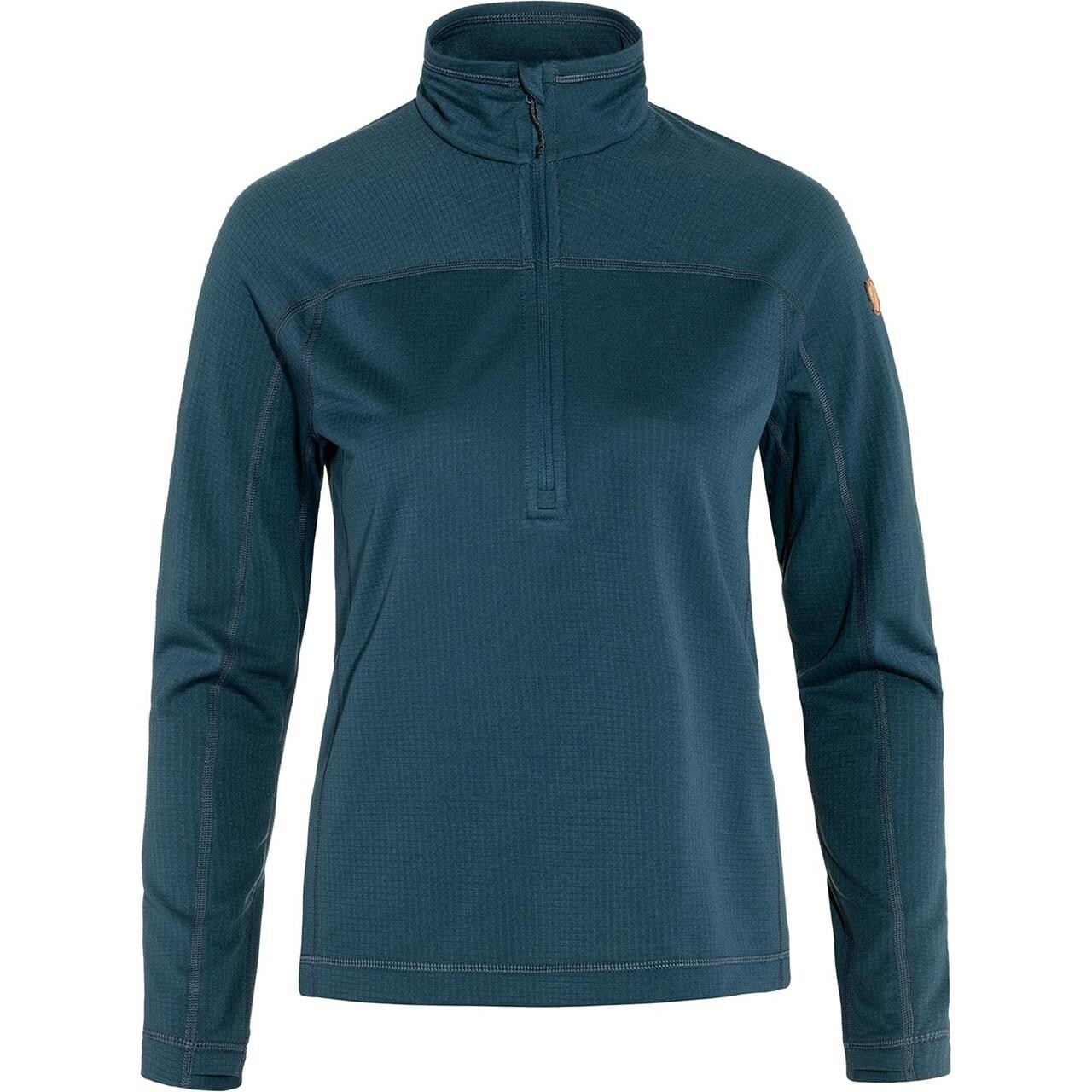 Fj? Llr? Ven Womens Abisko Lite Fleece Half Zip  Blå  Indigo Blue 534  X-large