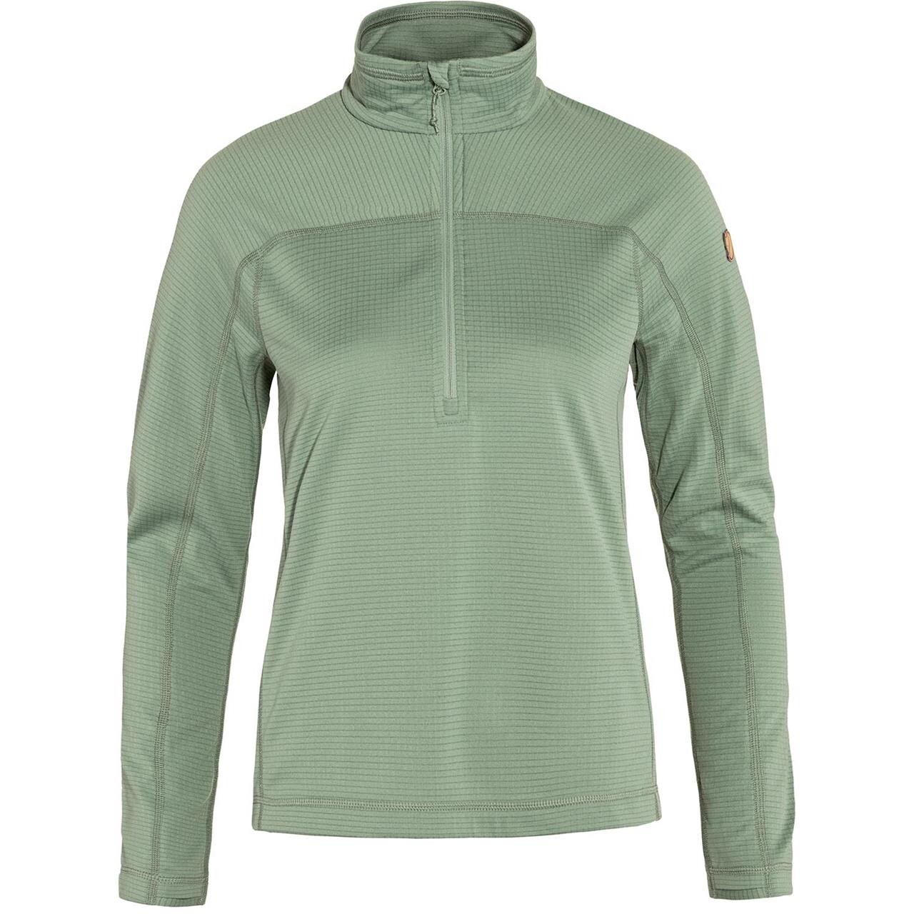 Fj? Llr? Ven Womens Abisko Lite Fleece Half Zip  Grøn  Misty Green 674  X-large