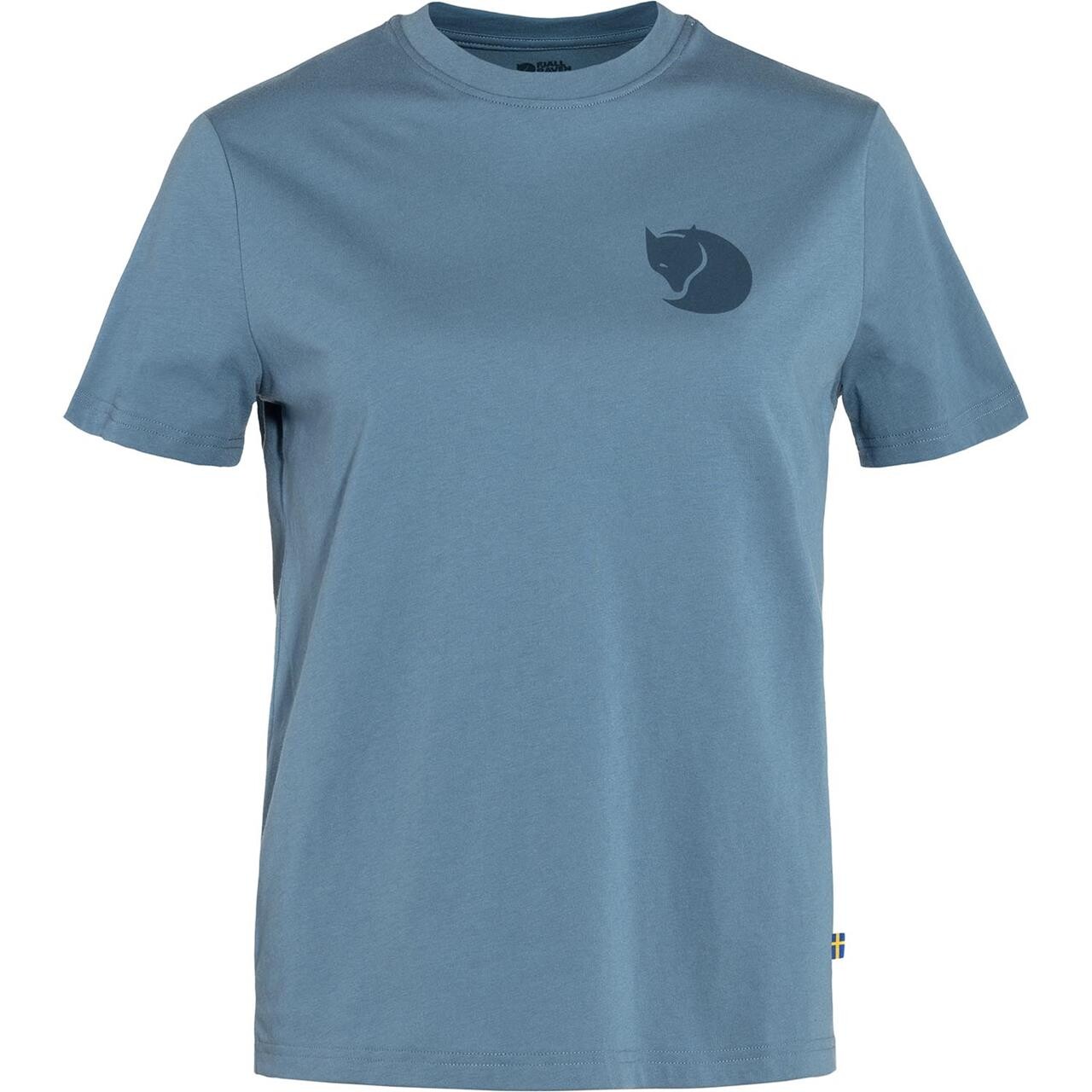 Fj? Llr? Ven Womens Fox Boxy Logo Tee  Blå  Dawn Blue 543  X-large