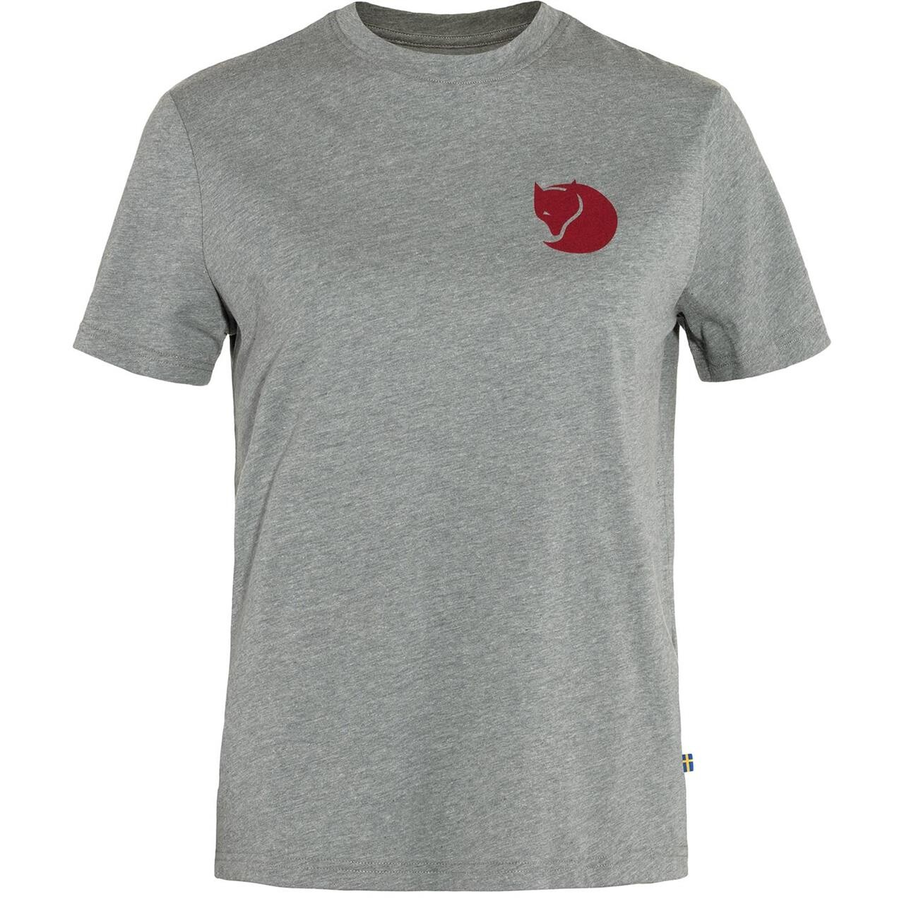 Fj? Llr? Ven Womens Fox Boxy Logo Tee  Grå  Grey-melange 020-999  X-large