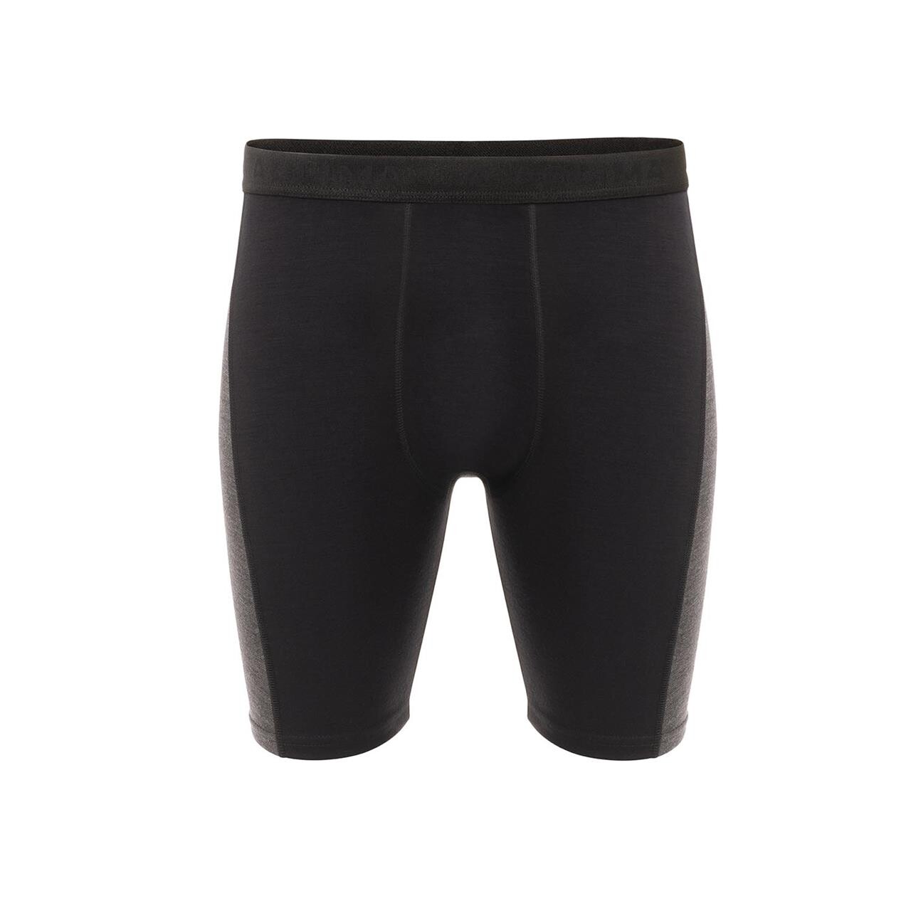 Aclima Mens Warmwool Long Shorts W Windwool  Sort  Jet Black Marengo  Xx-large