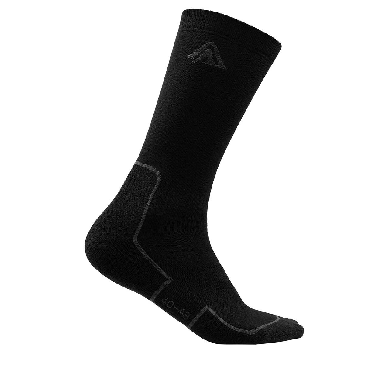 Aclima Trekking Socks  Sort  Jet Black  44-48